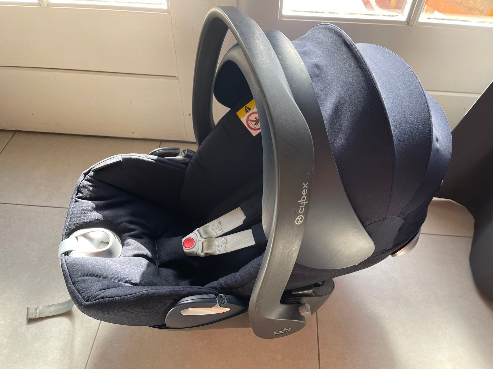 Cybex cloud q platinum met base, Enlèvement, Comme neuf, Isofix