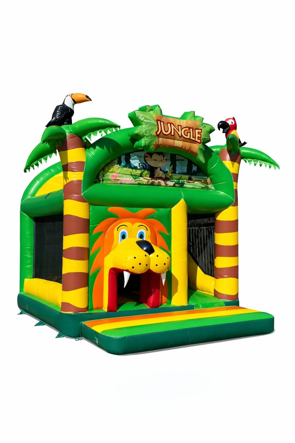 Nieuw springkasteel jungle leeuw, Hobby en Vrije tijd, Ophalen