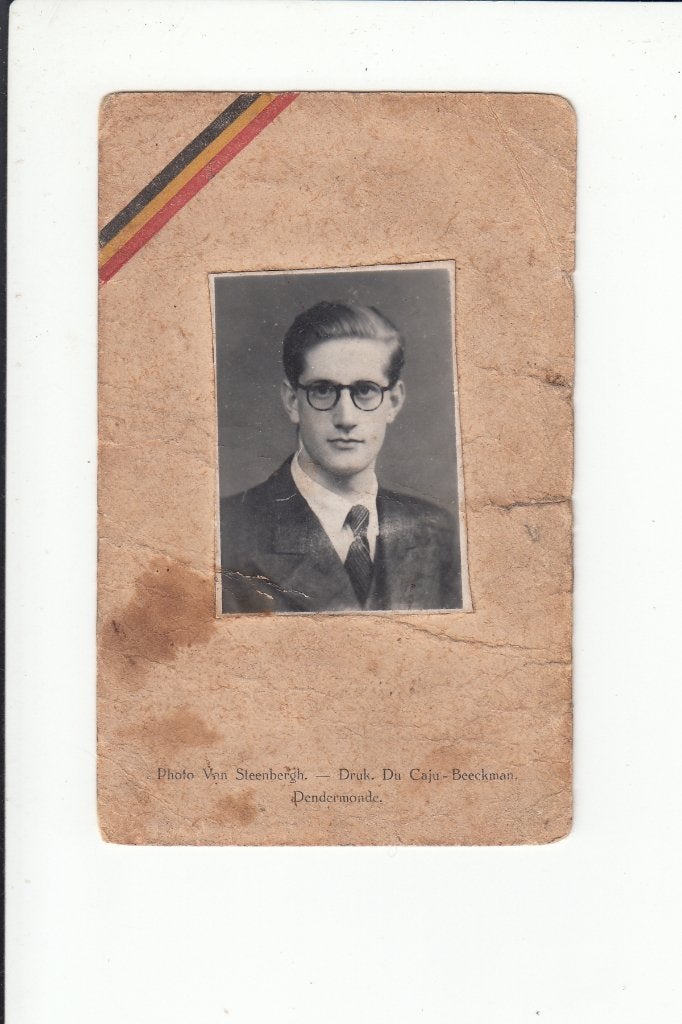 Slachtoffer WO II - Overmere - gesneuveld Laarne 1944, Verzamelen, Bidprentjes en Rouwkaarten, Verzenden, Bidprentje