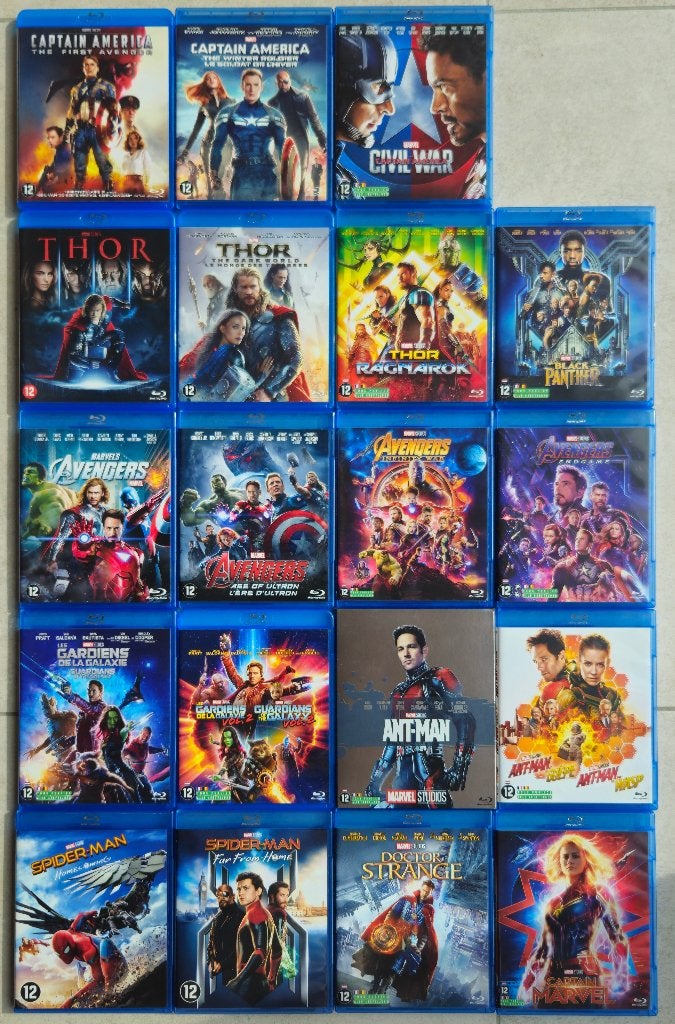 Marvel Cinematic Universe Collectie Blu-ray, Enlèvement ou Envoi, Comme neuf, Action