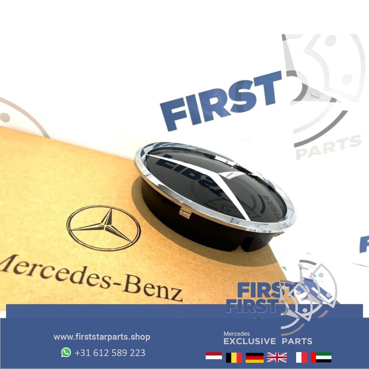 Mercedes AMG STER LOGO GLAS W176 W205 W117 W213 W238 W156  S, Utilisé, -, -, Enlèvement ou Envoi