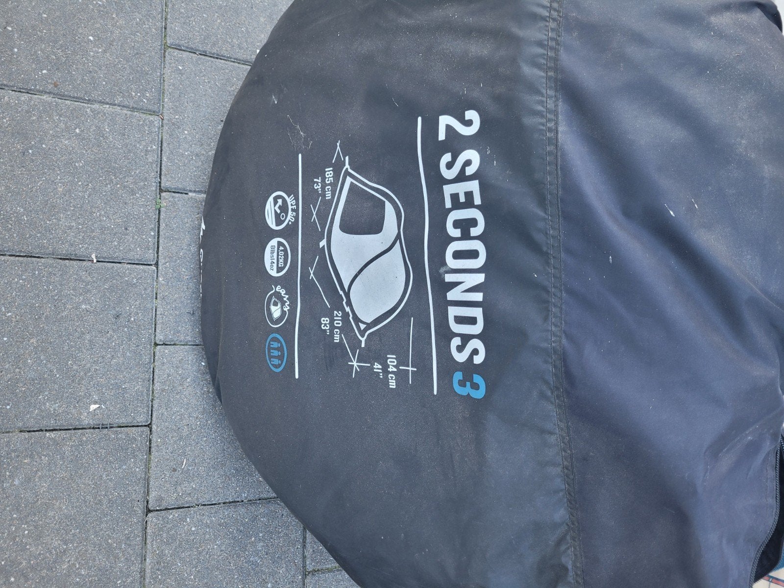 tent voor 3 persoon, Ophalen, Zo goed als nieuw, Tot en met 3