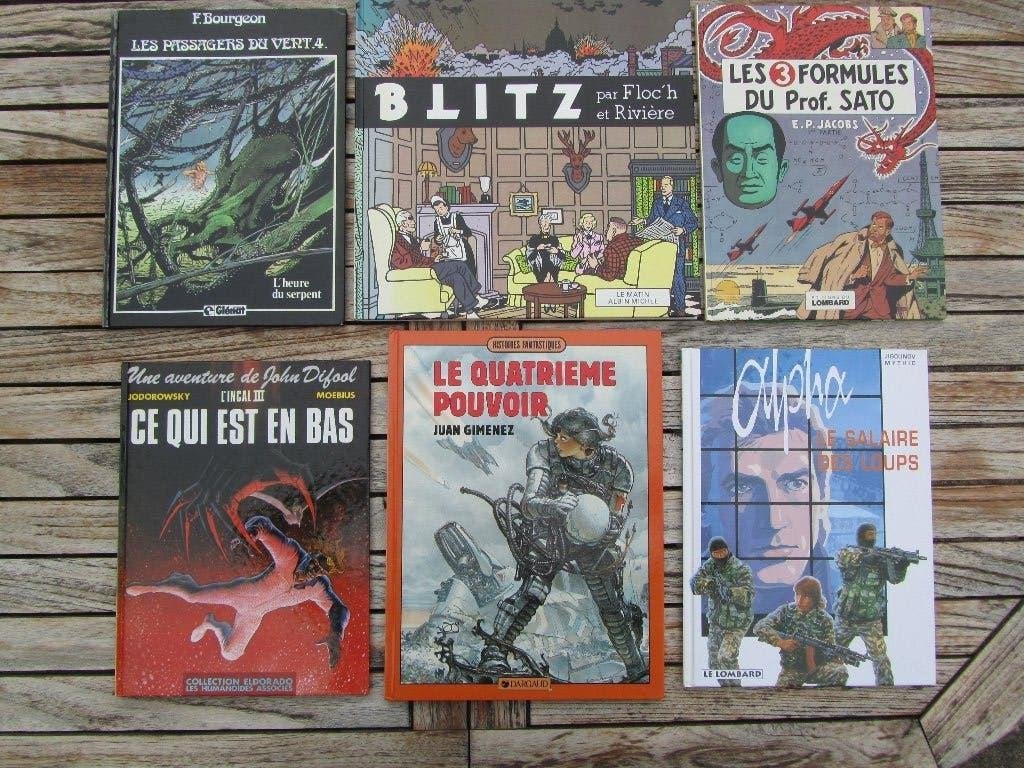 BD E.O.: Gimenez, Incal, Alpha, Mortimer, Vent 4, Blitz!, Livres, BD, Utilisé, Enlèvement ou Envoi