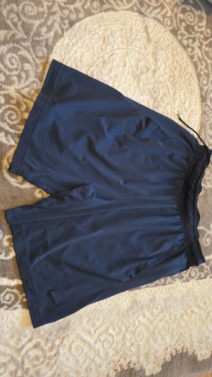 Nike Short M Marine Navy Dri-FIT Swoosh Noir - Excellent Éta, Ophalen of Verzenden, Blauw