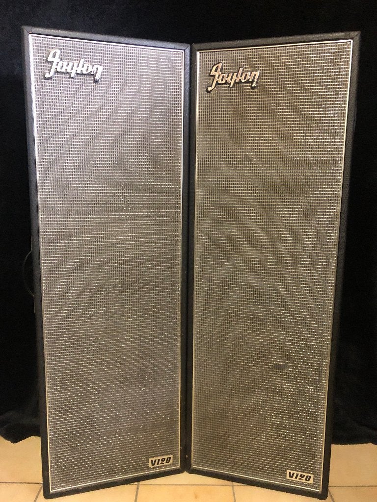 FAYLON V120 VINTAGE SPEAKERS (4X12") 70'S, Vloerstaande luidspreker, Gebruikt, 120 tot 150 watt, Ophalen