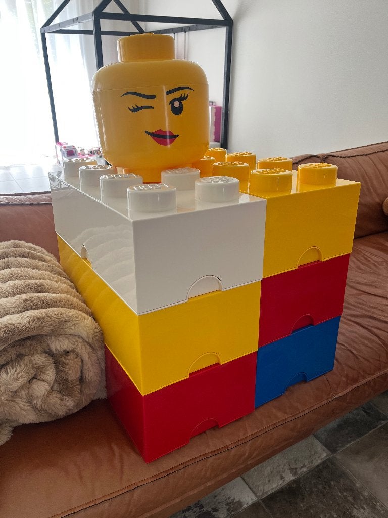 LEGO opbergboxen en groot LEGO hoofd, Ophalen, Overige thema's, Lego, Overige typen
