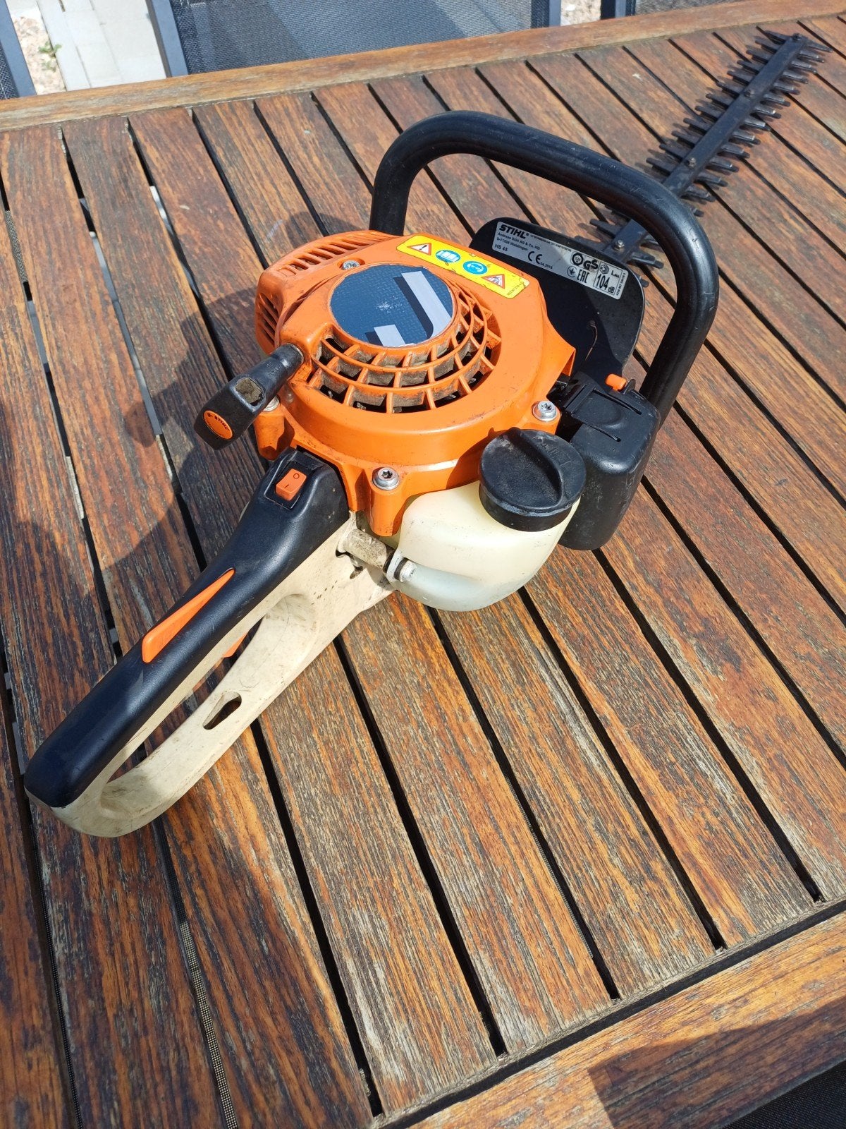 haagschaar stihl HS45 60cm, Ophalen, Gebruikt, Benzine, Stihl