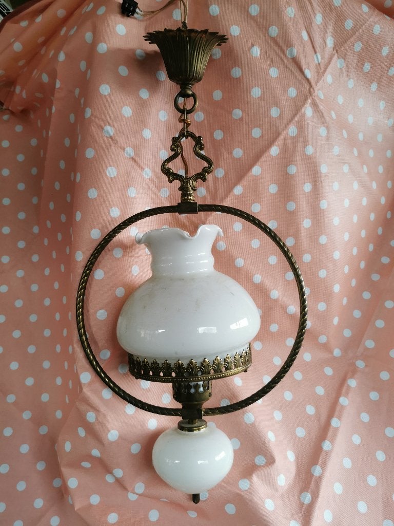 vintage hanglamp, Huis en Inrichting, Ophalen, Gebruikt