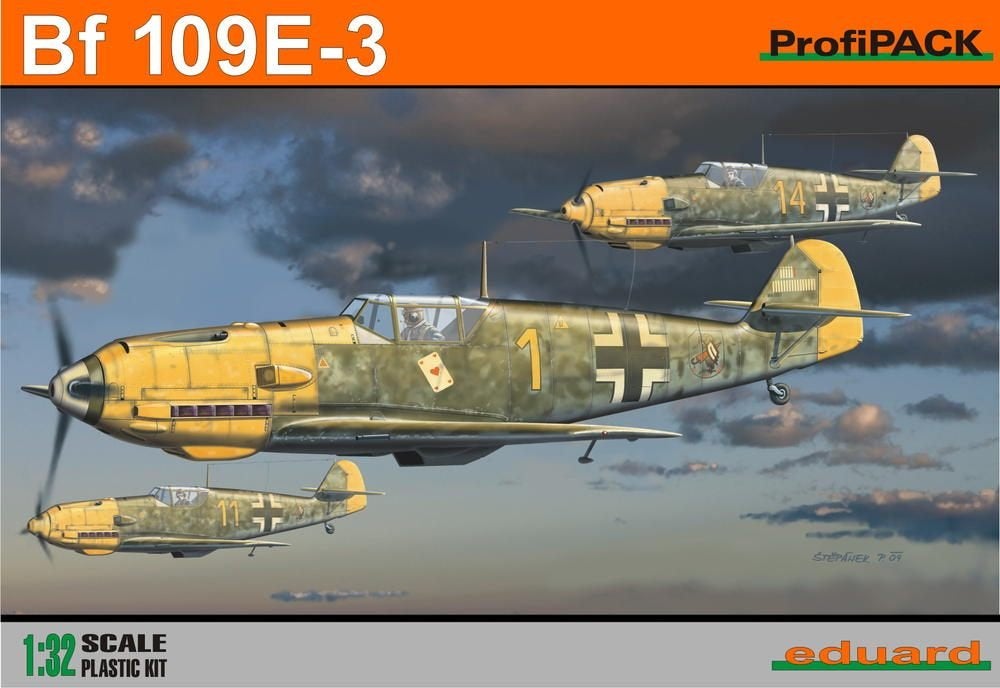 Eduard Bf 109E-3 ProfiPack 1:32 (kit n 3002), Neuf, Enlèvement ou Envoi, Avion, Plus grand que 1:72