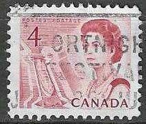 Canada 1967/1972 - Yvert 381 - Reine Elisabeth II (ST), Envoi, Affranchi