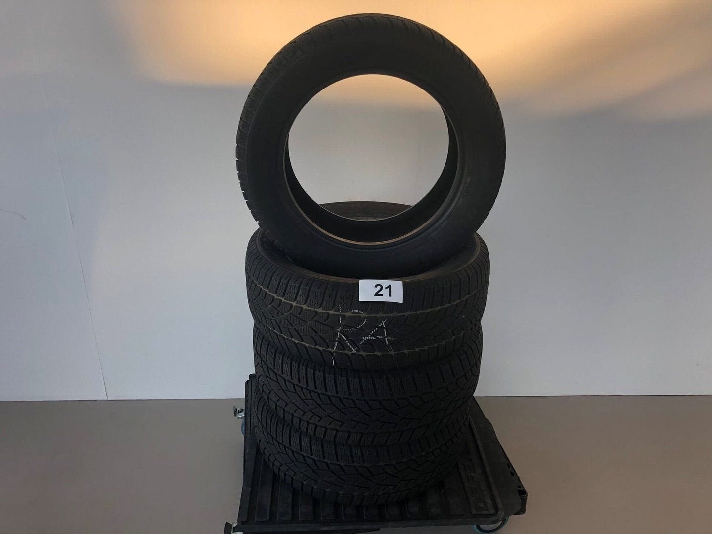 Winterbanden 225 /55 R 17, 4 stuks Dunlop, Autos : Pièces & Accessoires, Pneus & Jantes, Pneus hiver, -, Véhicule de tourisme