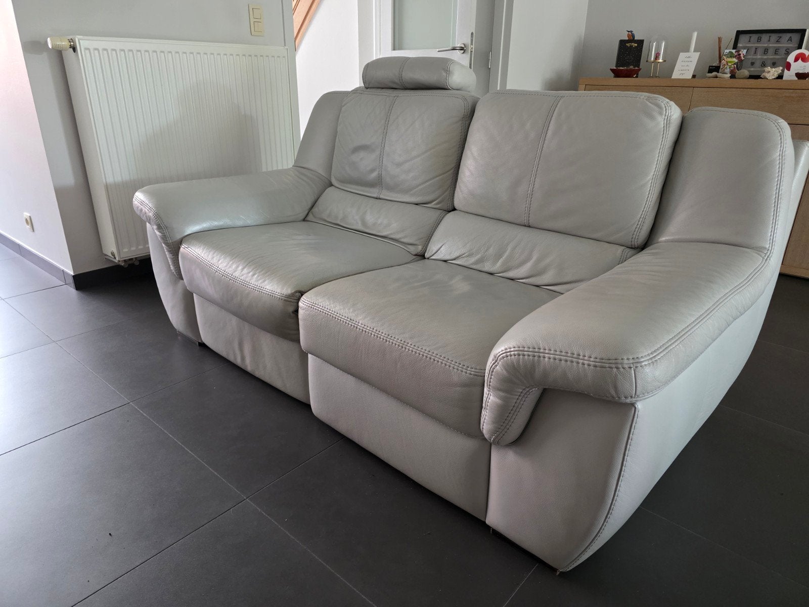 lederen zetel, Ophalen, Gebruikt, Leer