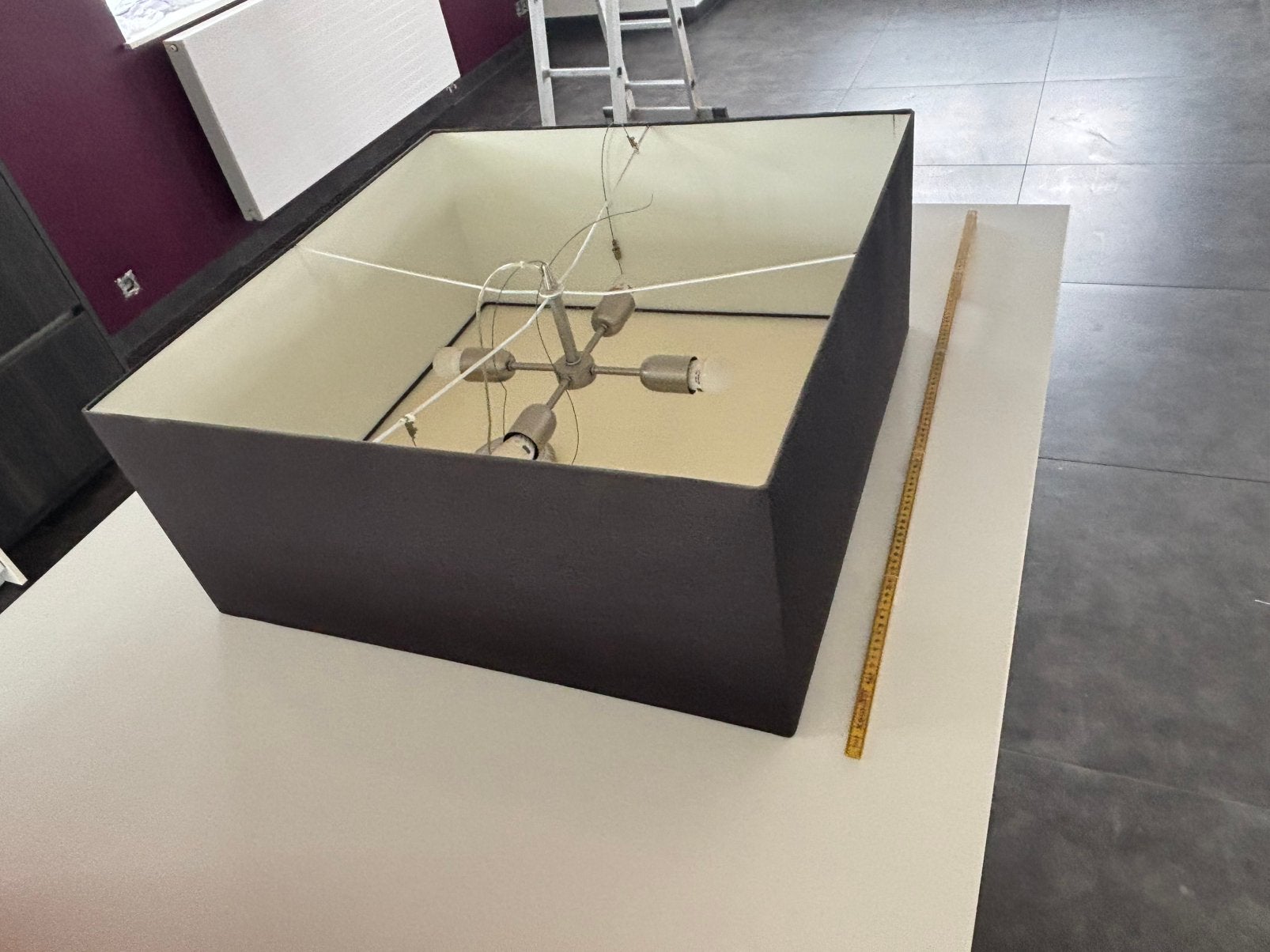 Lampenkap zwart, Huis en Inrichting, Lampen | Lampenkappen, Ophalen, Gebruikt, 25 tot 50 cm, Zwart