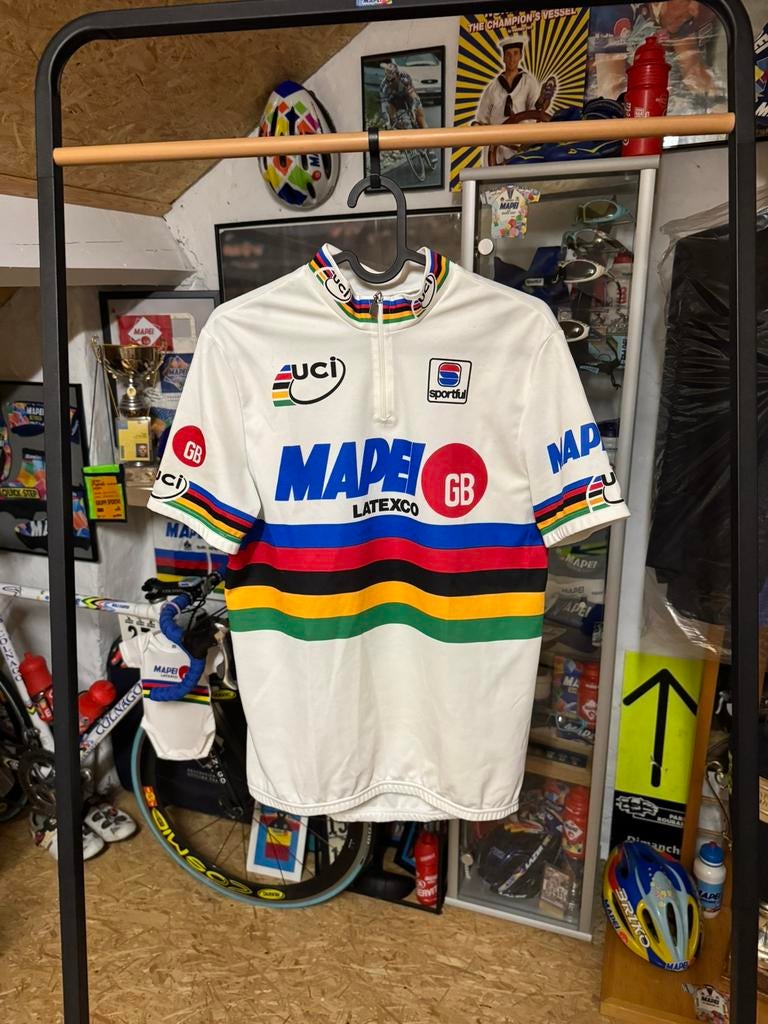 Mapei Gb - Johan Museeuw, Vélos & Vélomoteurs, Accessoires vélo | Vêtements de cyclisme, Enlèvement ou Envoi