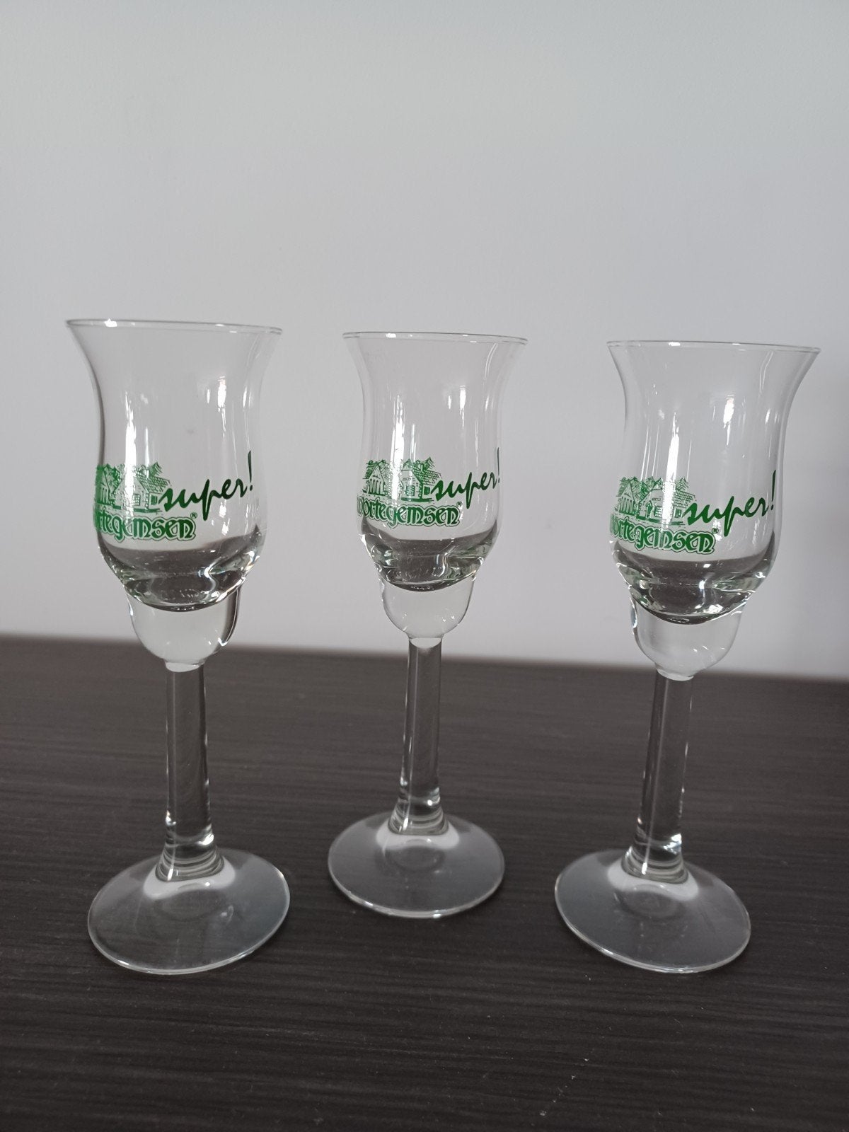 Wortegemse jenever glazen, Verzamelen, Ophalen, Nieuw, Borrel- of Shotglas