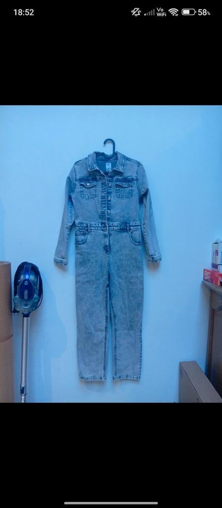 Salopette, Kleding | Dames, Nieuw, W28 - W29 (confectie 36), Grijs, Verzenden