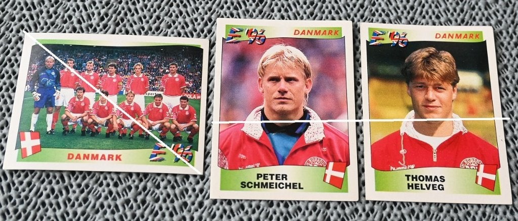 Panini/Europe '96/Danemark/Dos noir/13 pièces, Envoi, Comme neuf, Affiche, Image ou Autocollant