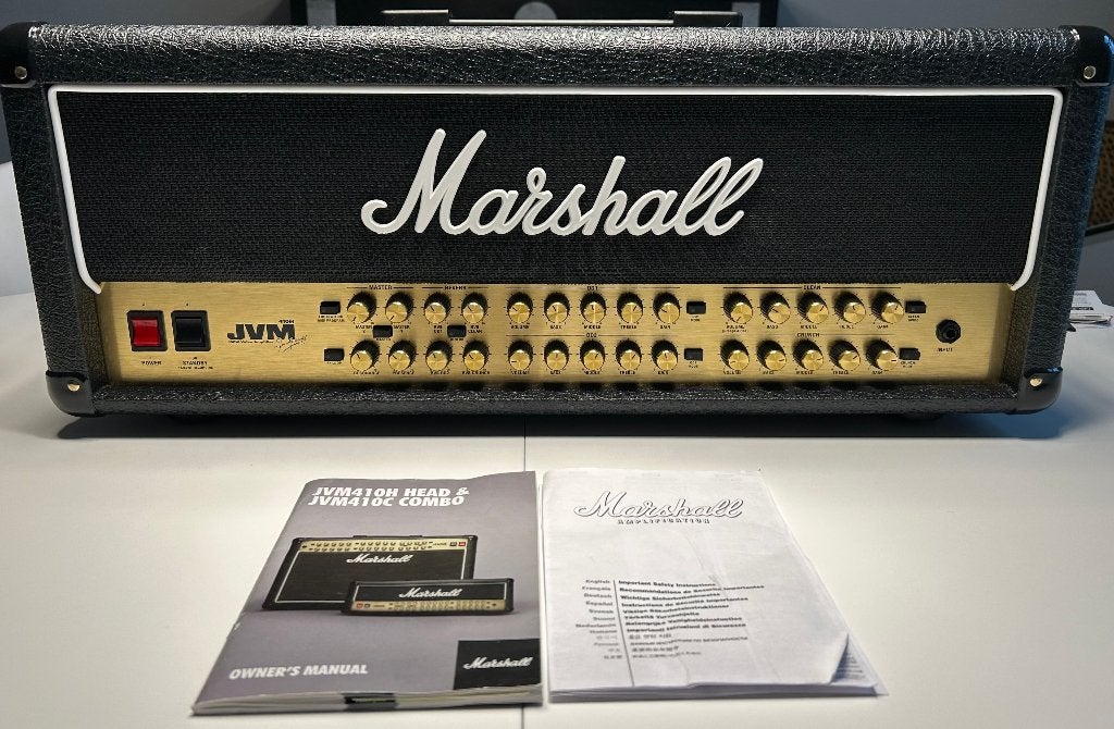 Tête d'ampli Marshall JVM410H, Musique & Instruments, Enlèvement, Comme neuf, Guitare, 100 watts ou plus