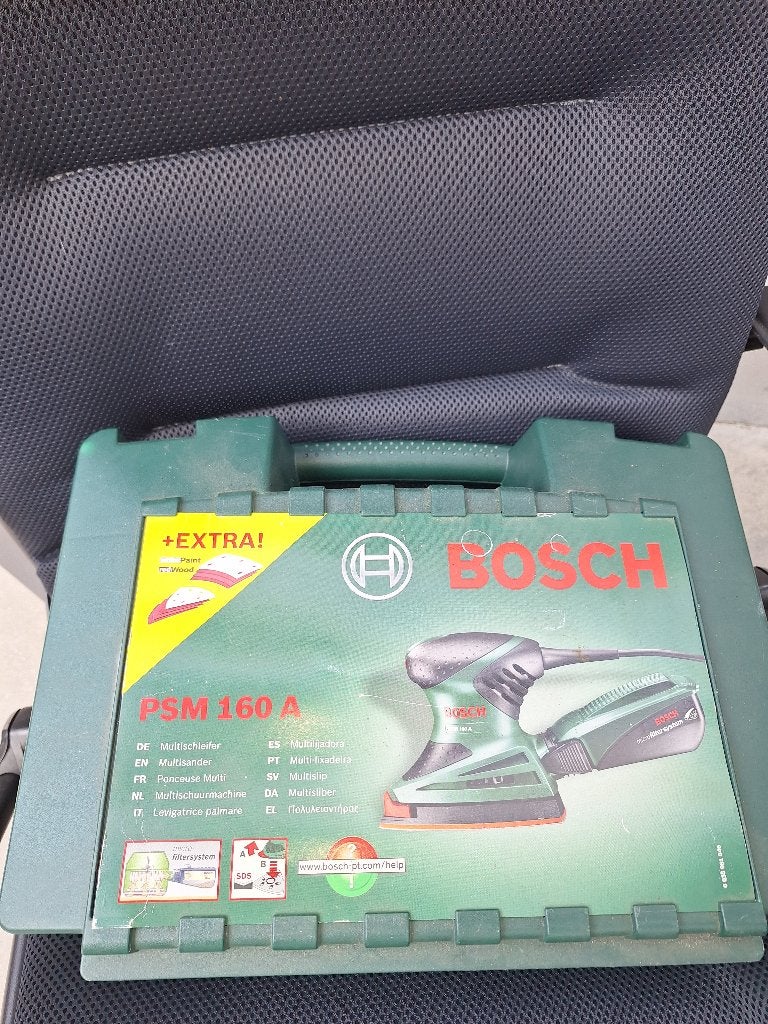 Bosch PSM 160 A schuurmachine, Bricolage & Construction, Outillage | Ponceuses, Enlèvement ou Envoi, Utilisé, Moins de 600 watts