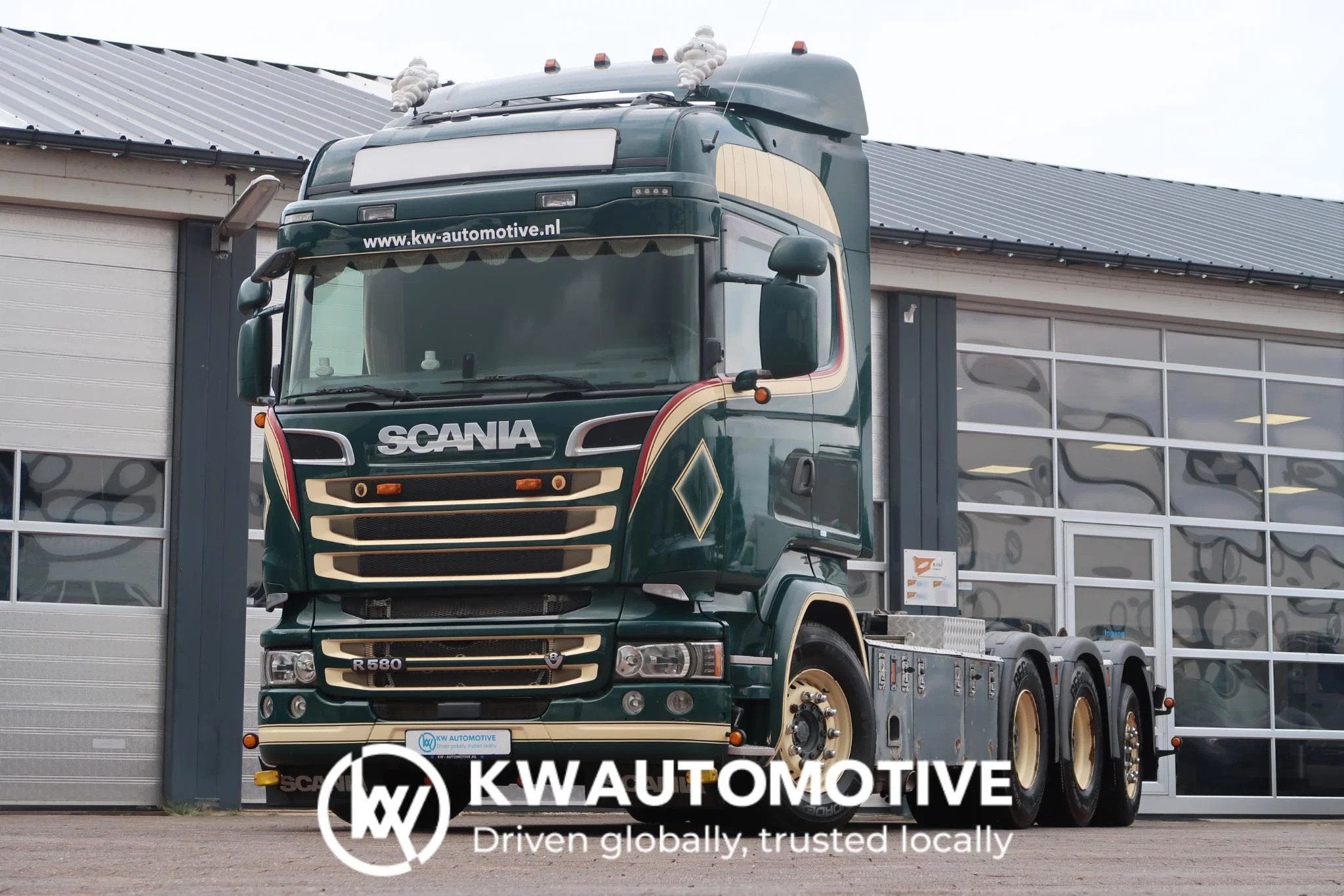 Scania R580 V8 LB8X4HNB/ Full AIR/ PTO/ SWAP- CONTAINER BODY, Auto's, Vrachtwagens, Achterwielaandrijving, Euro 6, Scania, Bedrijf