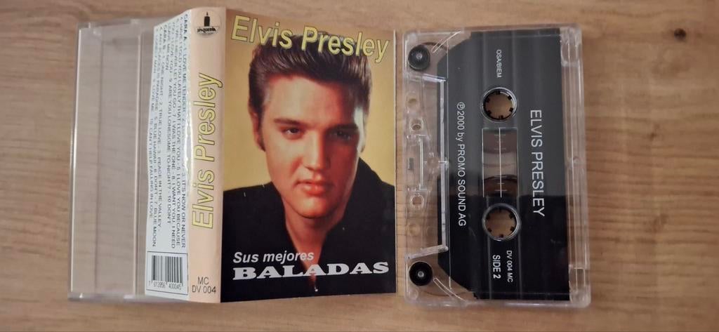 Vintage cassette Elvis Presley 2000 Sus mejores baladas, Cd's en Dvd's, Cassettebandjes, 1 bandje, Ophalen of Verzenden, Zo goed als nieuw