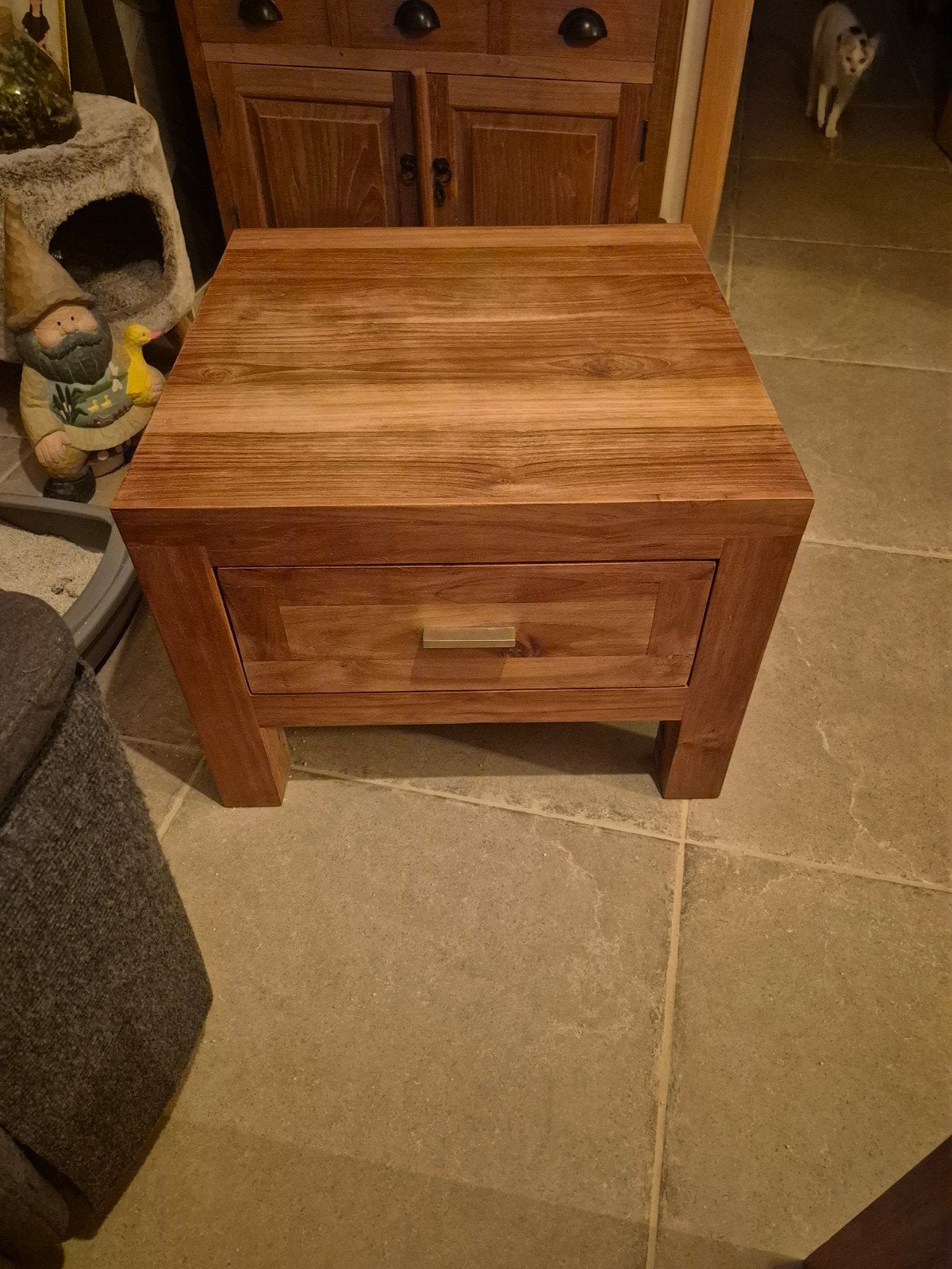 salontafel teak, Ophalen