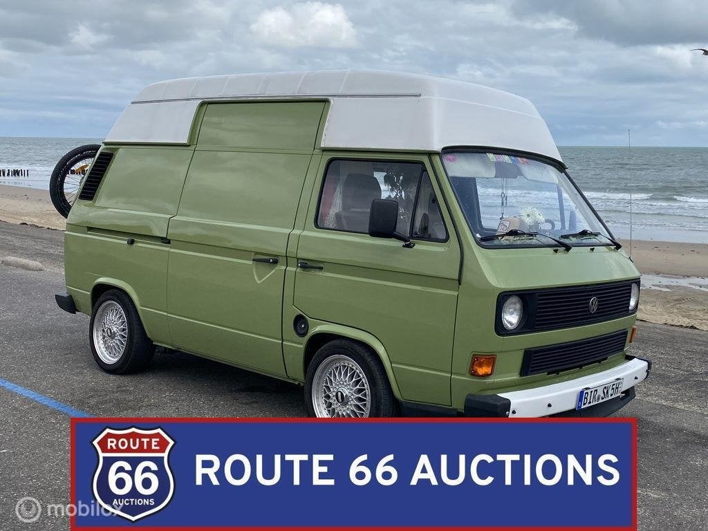 Volkswagen T3 | 1982 | Route 66 Auctions, Auto's, Volkswagen, Zwart, Bedrijf, Handgeschakeld
