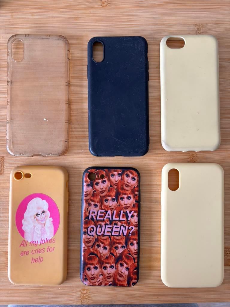Lot gsm hoesjes, Télécoms, Multicolore, Housse ou Sac, Utilisé, Silicone