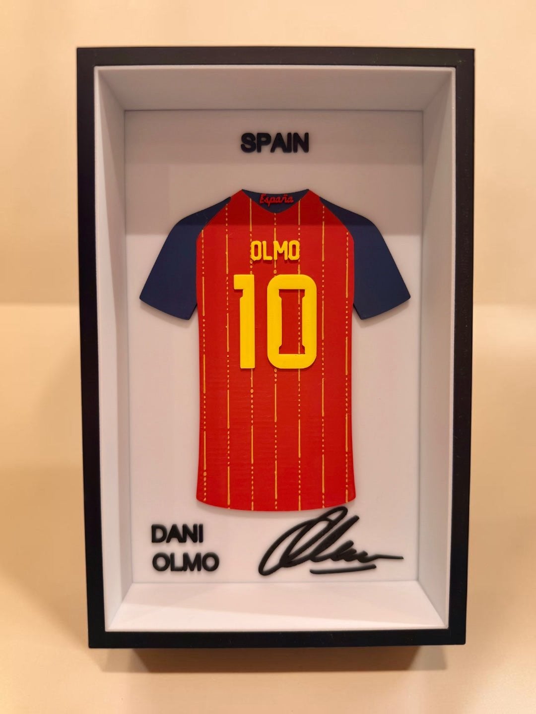 Olmo - spanje shirt + handtekening, Enlèvement ou Envoi, Neuf, Autres types