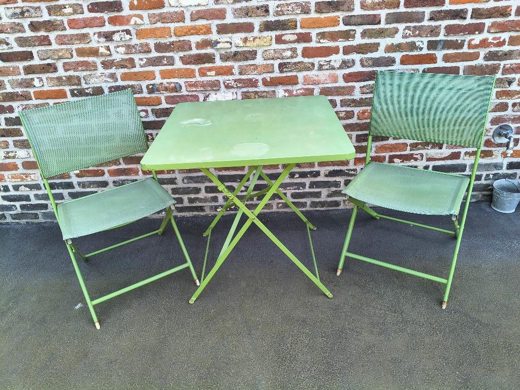 Tuinmeubelen, Tuin en Terras, Ophalen, Gebruikt, Overige materialen, 2 zitplaatsen