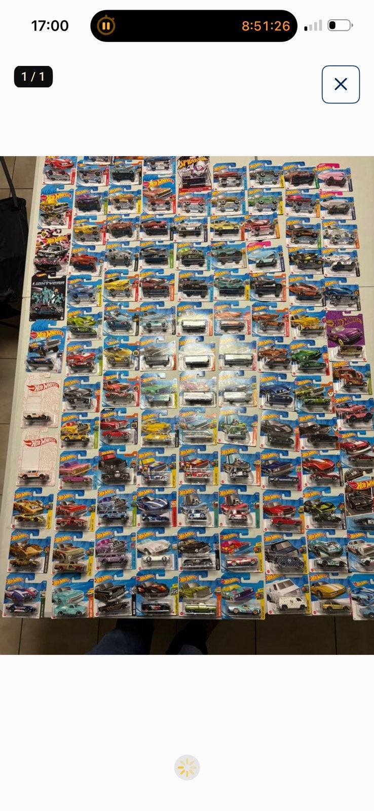 Grand lot de Chevrolet Hotwheels, Enlèvement