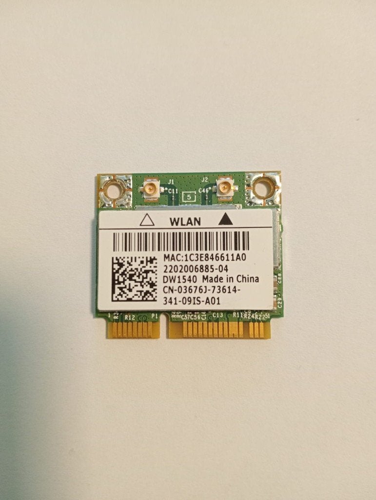 Carte wifi Dell DW1540 Broadcom BCM943228HM4L double bande, Informatique & Logiciels, Enlèvement, Reconditionné, Interne