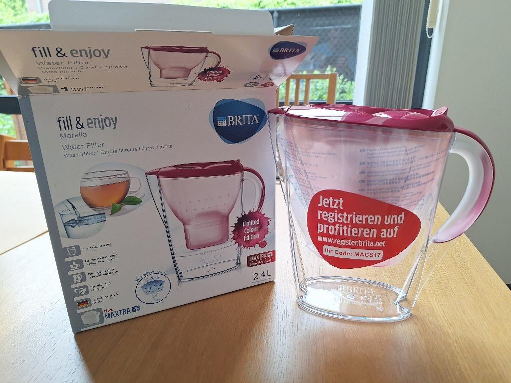 Brita waterfilterkan 2,4 L - NIEUW, Ophalen, Overige typen, Paars, Kunststof