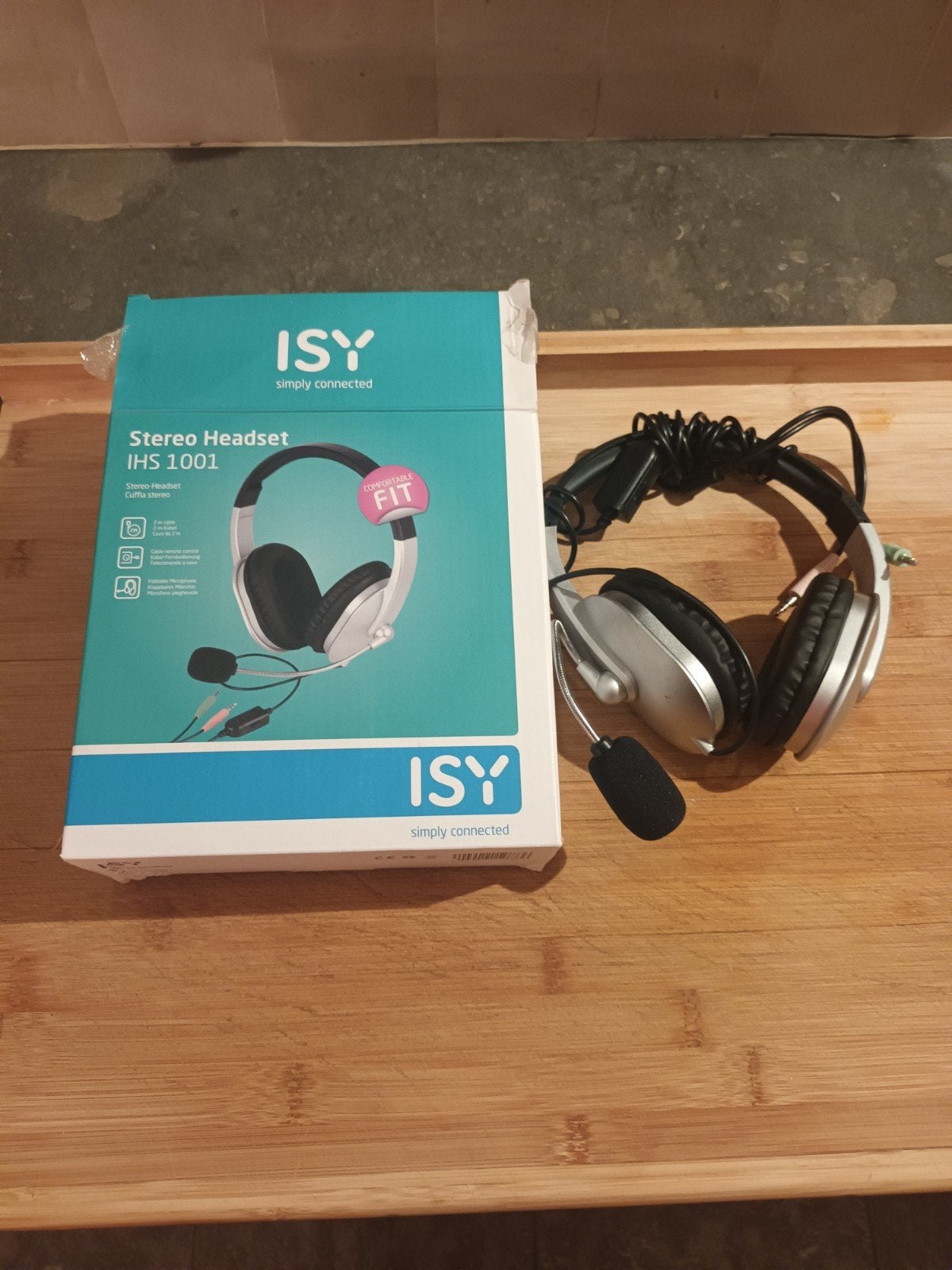 Stereo headset ISY hoofdtelefoon, Audio, Tv en Foto, Hoofdtelefoons, Overige merken, On-ear, Ophalen of Verzenden, Zo goed als nieuw