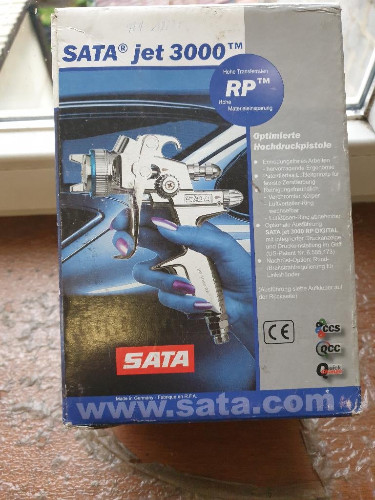 SATA-JET 3000 pistool voor bodypaint, Ophalen