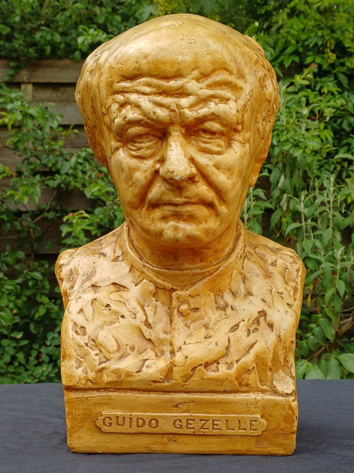 Buste de caractère de Guido Gezelle - signé, Antiquités & Art, Art | Sculptures & Bois, Gips, Buste, Homme, Enlèvement