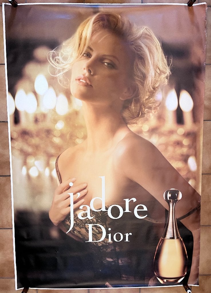 Affiche Abribus Dior J'adore Charlize Theron (120x175) RARE, Collections, Enlèvement, Utilisé, Autres types
