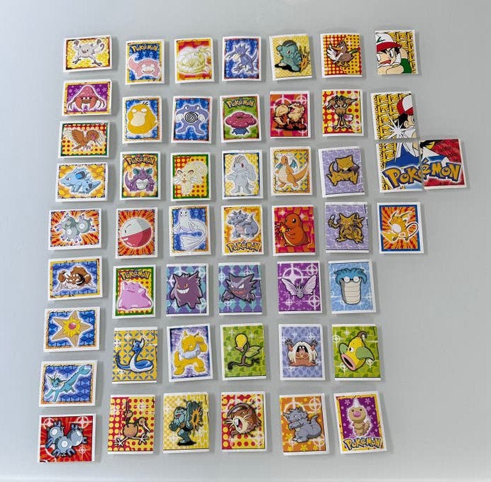 Autocollant vintage Pokémon Merlin  1999, Enlèvement, Comme neuf, Cartes en vrac