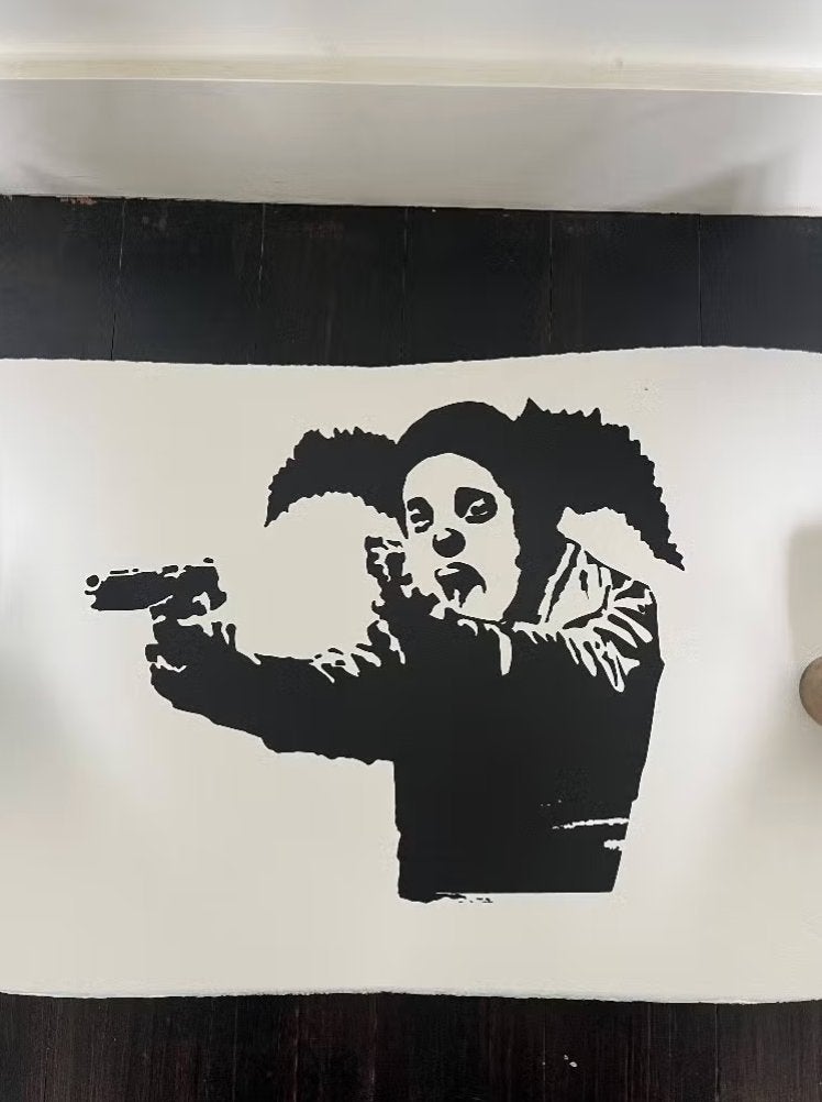 BANKSY Clown Skateboards print 2022 - AP'S, Antiek en Kunst, Kunst | Litho's en Zeefdrukken, Ophalen, Zeefdruk