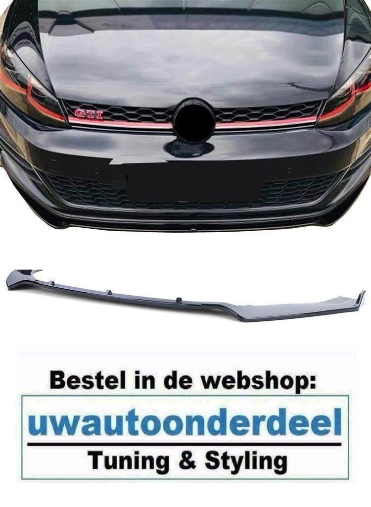 Cup Spoiler Voorspoiler Zwart Geschikt Voor Vw Golf 7 GTI GT, Verzenden