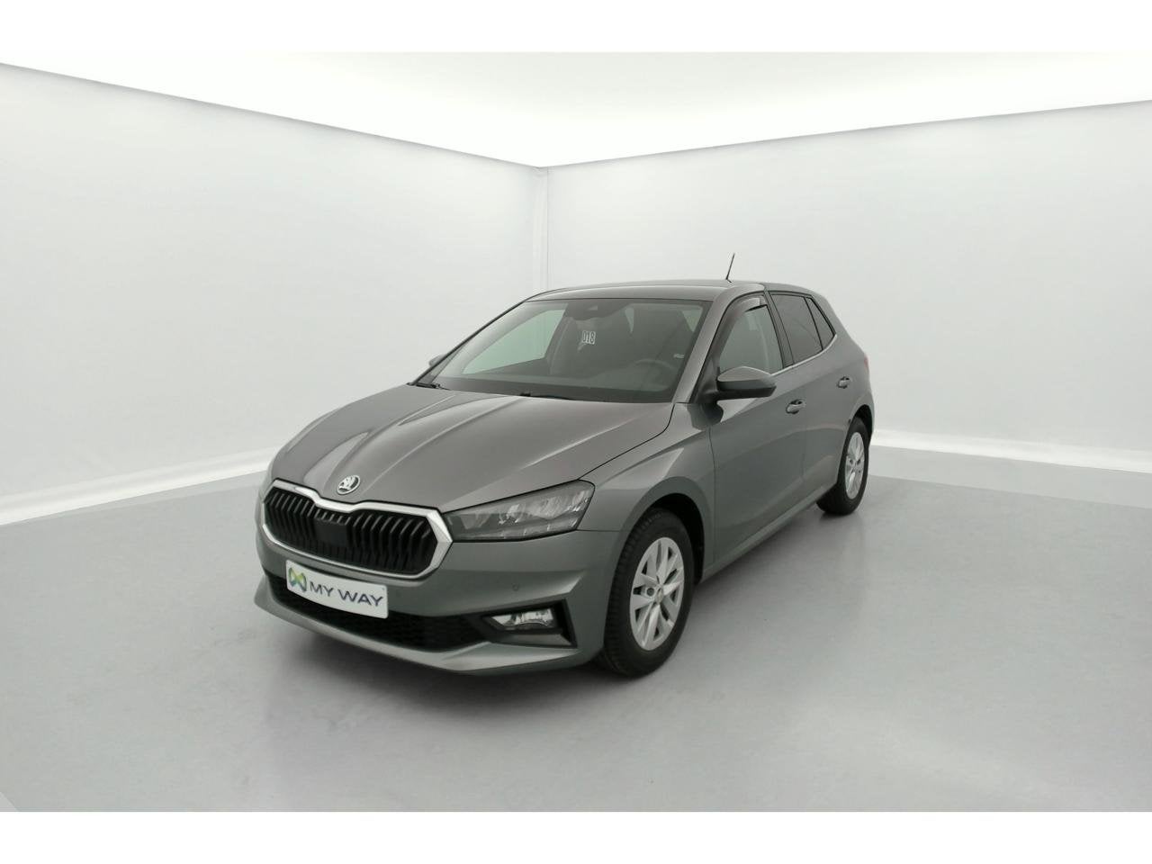 Skoda Fabia 1.0 TSI Clever DSG, Auto's, Automaat, https://public.car-pass.be/vhr/4f0fe9d1-6015-4c94-ac09-8ca744367702, Zilver of Grijs