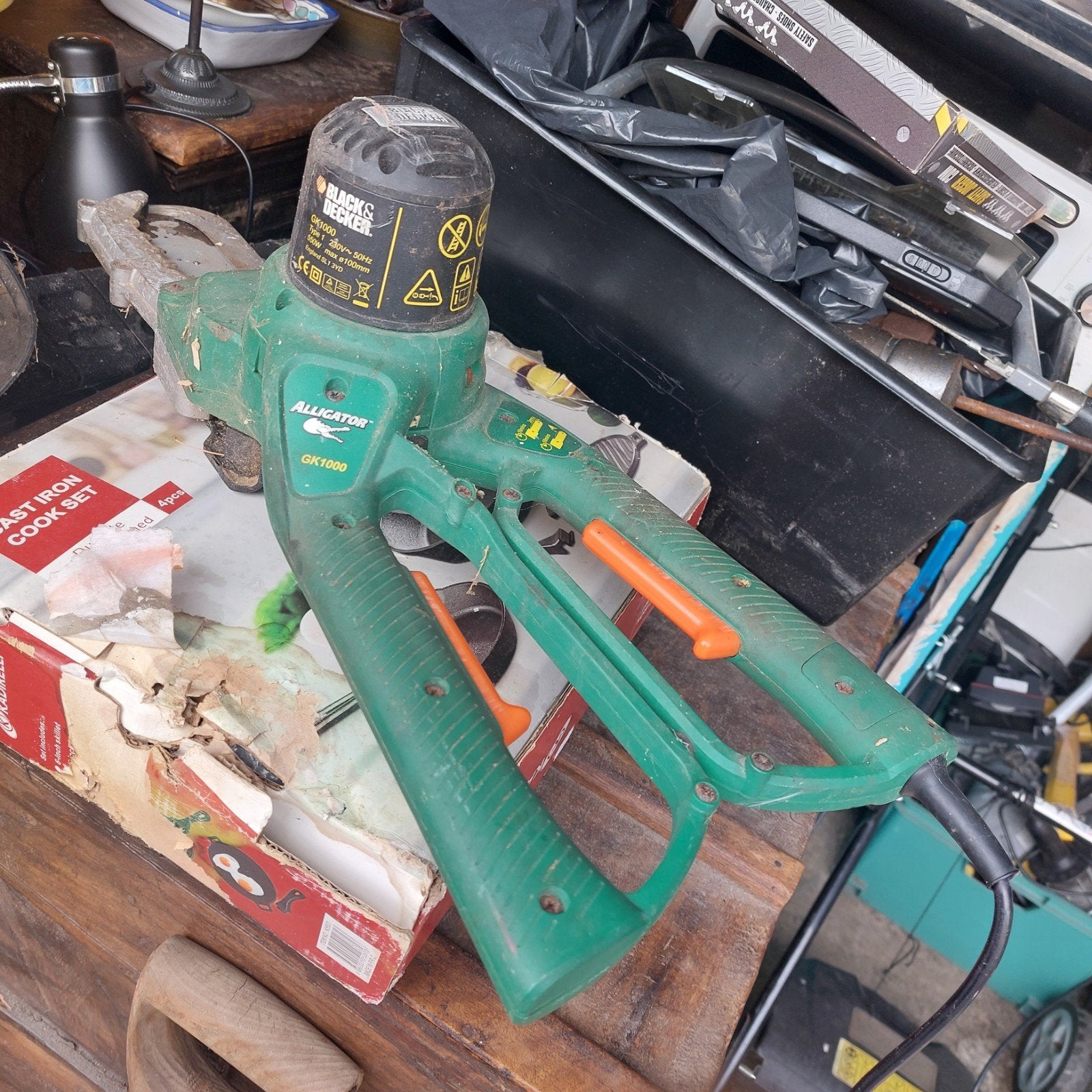 black en decker alligators heggeschaar/kettingzaag, Tuin en Terras, Heggenscharen, Ophalen