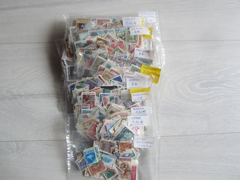 Timbres du monde - Prix sur les photos, Enlèvement ou Envoi