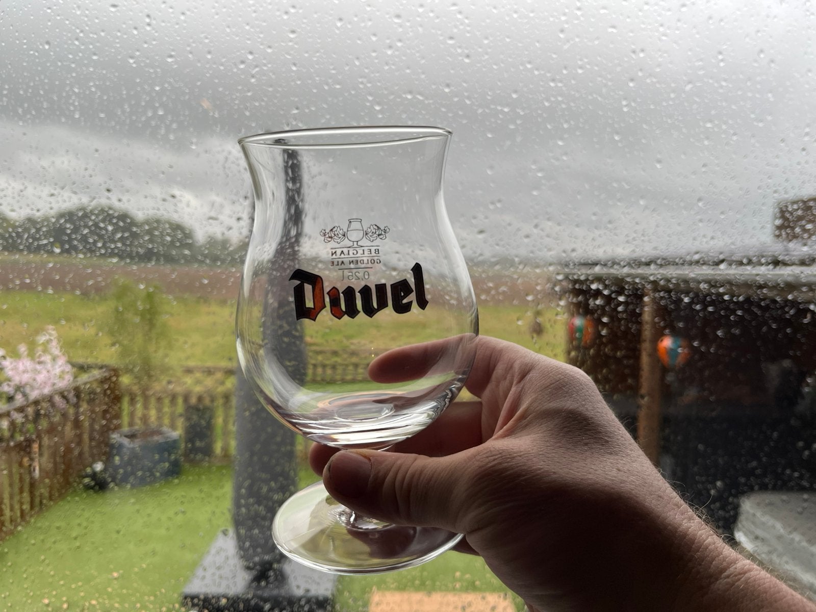 Duvel - 25cl UK glaasjes, Enlèvement ou Envoi, Comme neuf, Verre à bière