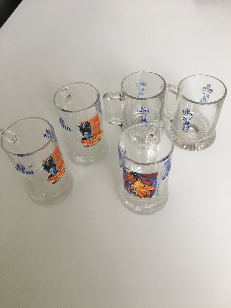 Aalst Carnaval glazen 3 soorten, Ophalen, Nieuw, Bierglas