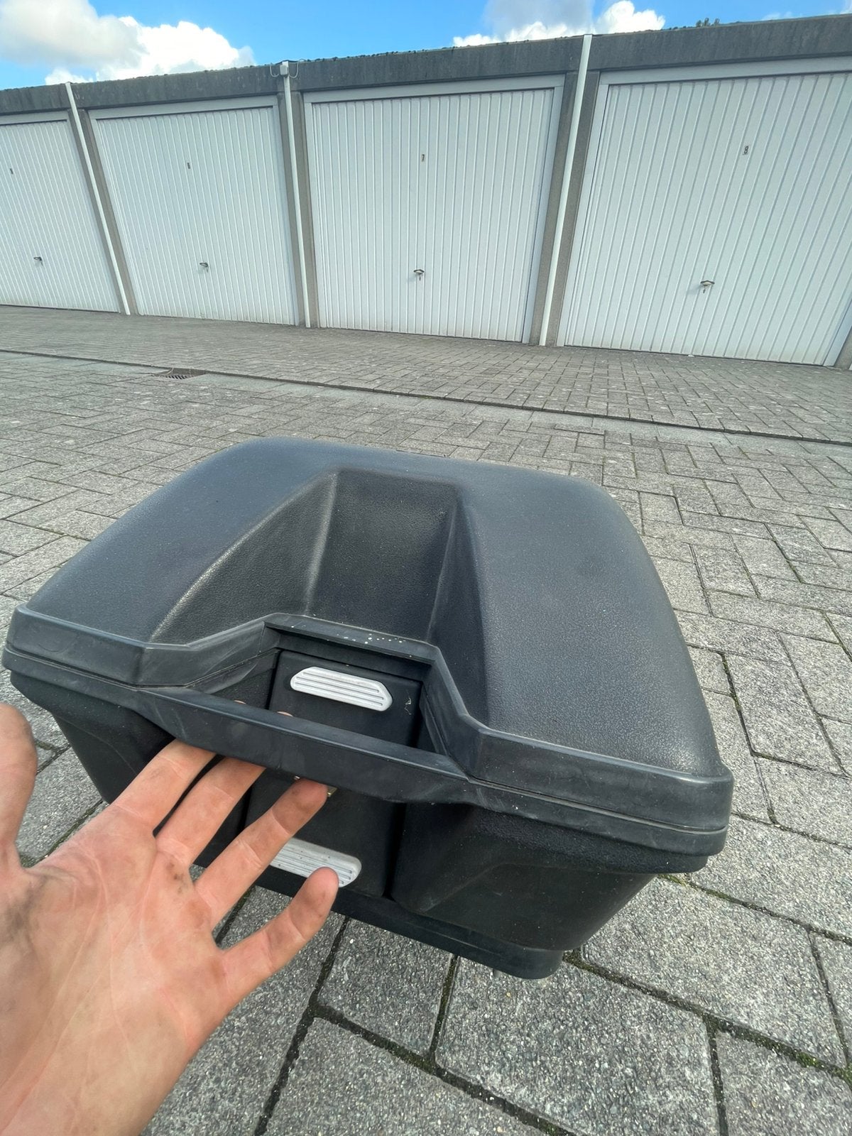 Topcase scooter, brommer of motor, Vélos & Vélomoteurs, Enlèvement, Utilisé