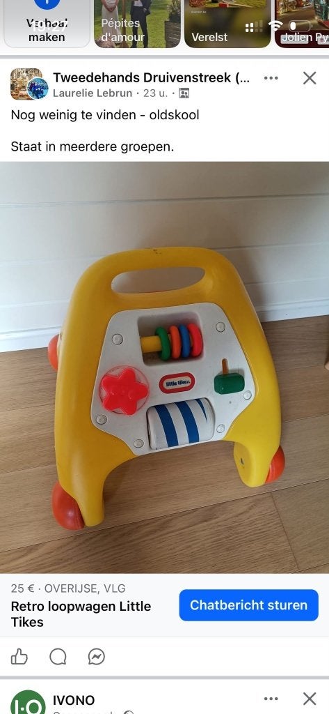 Loopkarretje, Kinderen en Baby's, Ophalen, Gebruikt, Ontdekken