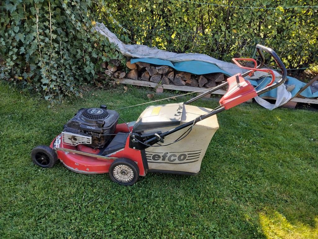 Tondeuse Efco, Ophalen