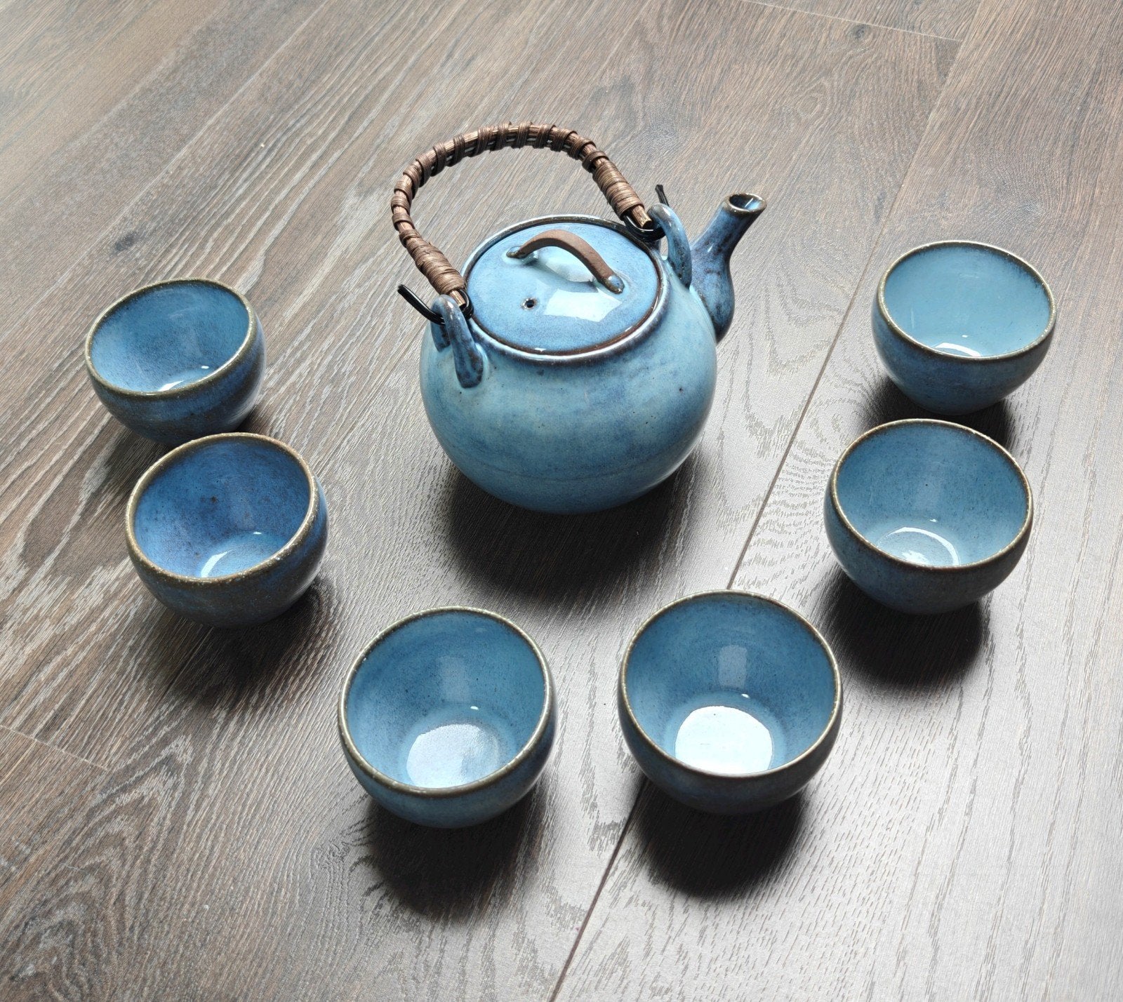 Théière japonaise avec six tasses, Enlèvement ou Envoi