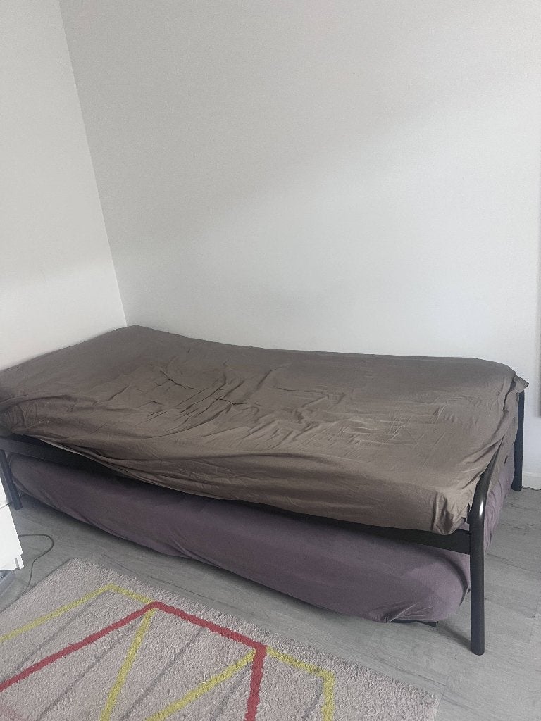 2 sommiers gigogne 80x190 auping, Brun, Métal, 190 cm ou moins, Une personne